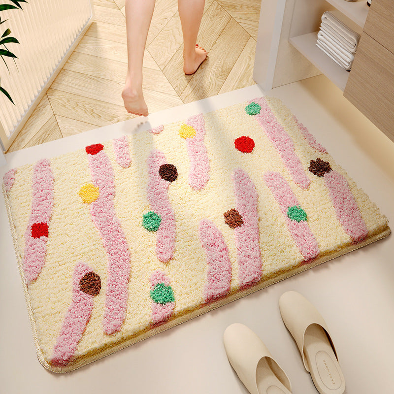 Decorative Plush Bath Mat Kalsten