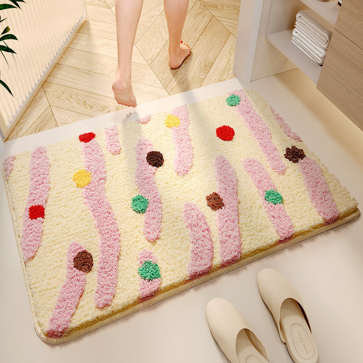 Decorative Plush Bath Mat Kalsten