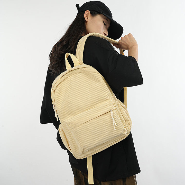 Cord Backpack with Practical Compartments Kalsten