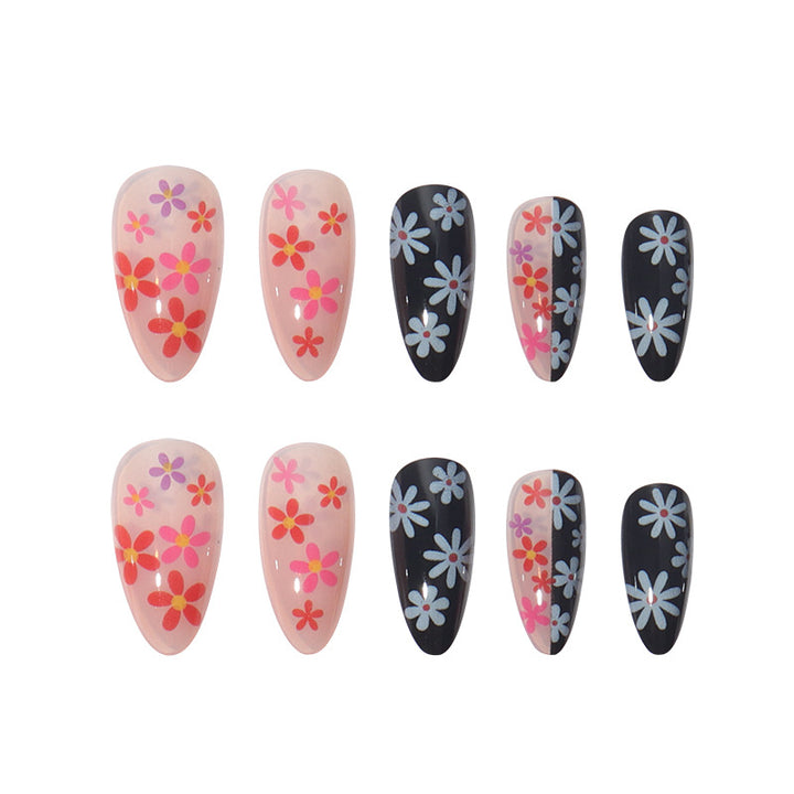 Artistic Floral Stiletto Nail Art Set Kalsten