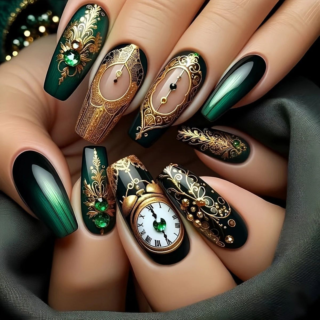 Floral Art Acrylic Nail Set Kalsten