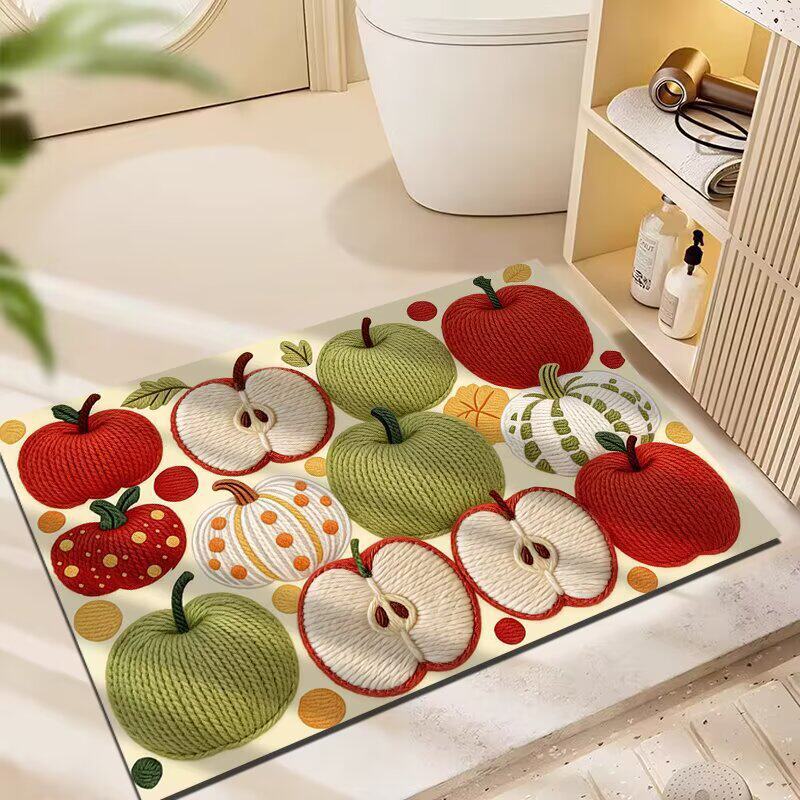 Decorative Fruit-Themed Area Rug Kalsten