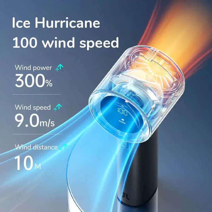 Unisex one-size rechargeable cordless portable hair dryer with digital display, multi-speed wind control and travel lanyard Kalsten
