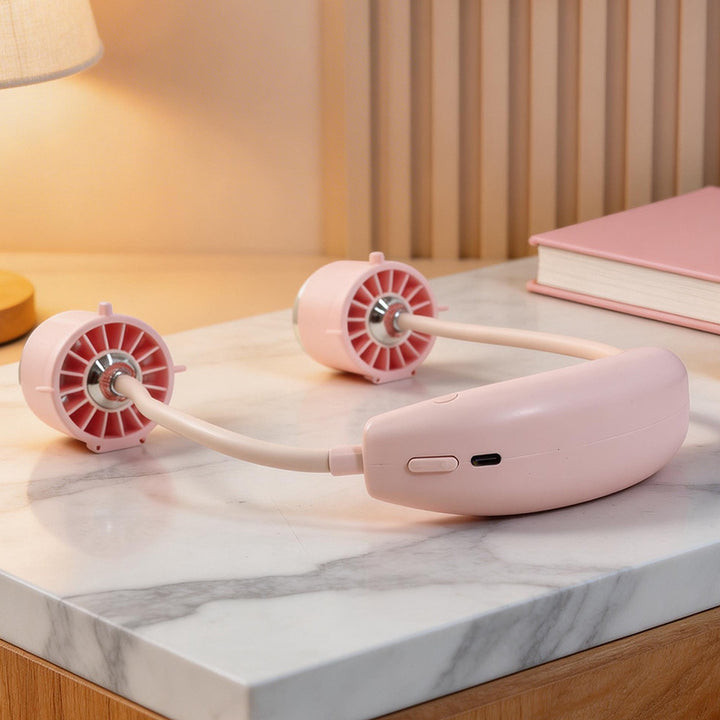 Women Wearable Neck Fan with Flexible Holder Kalsten