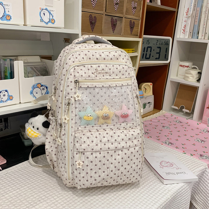 Stylish Star-Printed Multi-Functional Backpack Kalsten