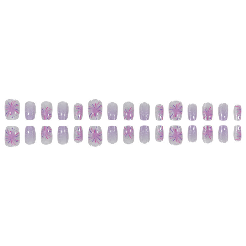 Floral Long Stiletto Press-On Nails Kalsten