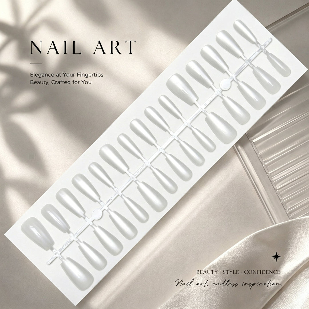 Glittery Press-On Nail Art Set