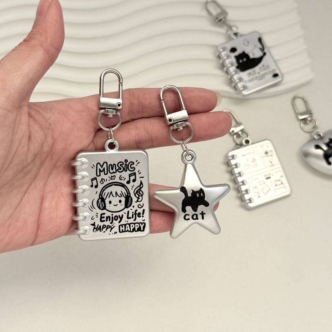 Cute Cat Star Charm Keychain Kalsten
