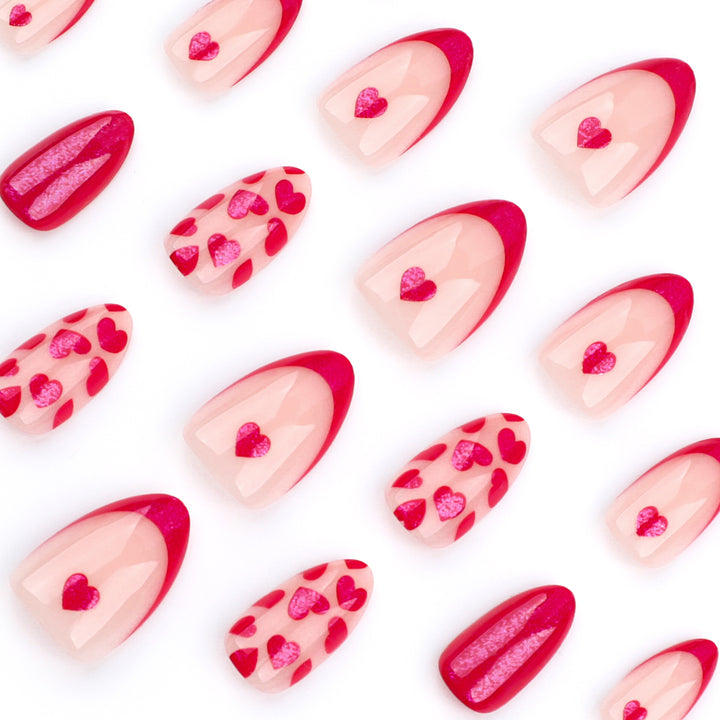 Artistic Cool Nail Art with Hearts Kalsten
