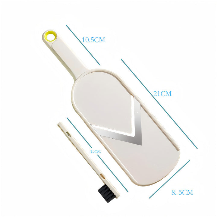 Ultra-Thin Julienne and Shredder Mandoline with V-Sharp Stainless Steel Blade and Safety Food Holder
