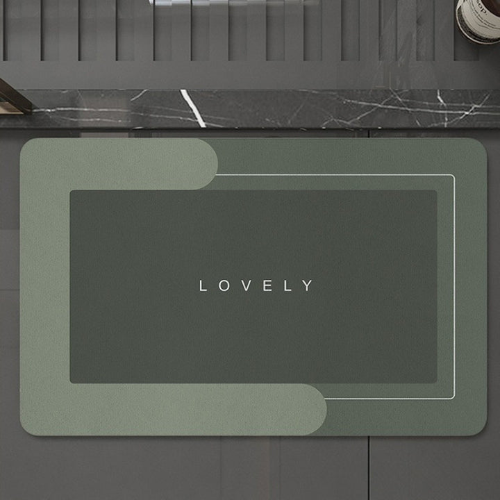 Large Rectangular Anti-Slip Silicone Placemat With Heat-Resistant Surface And Raised Edge Splash Guard