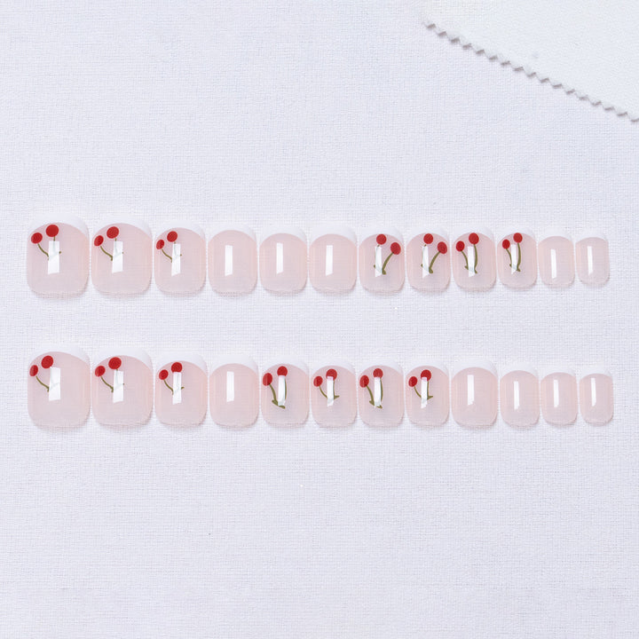 Decorative Cherry Nail Art