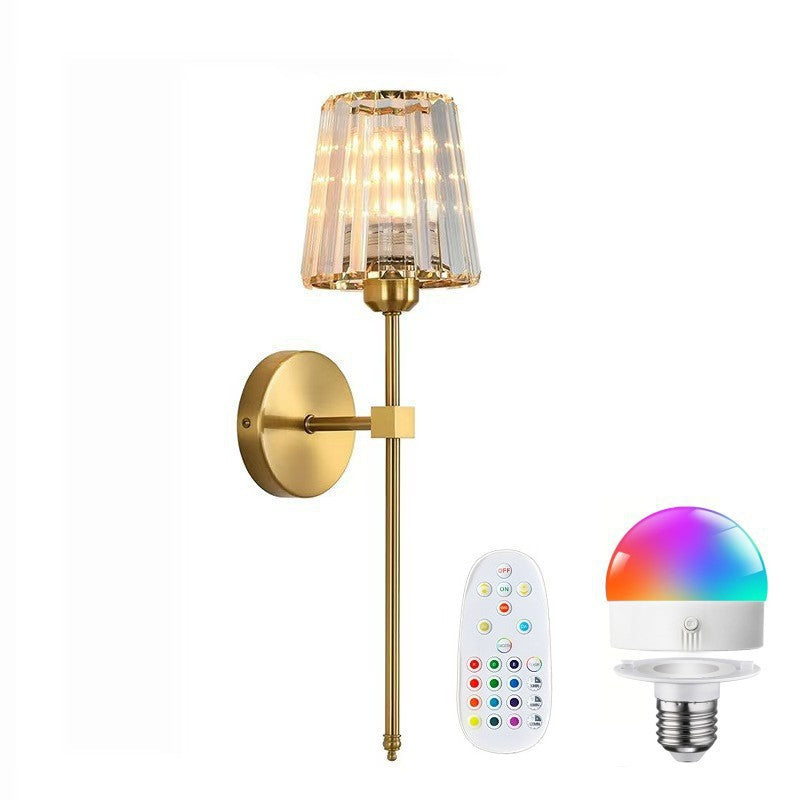Crystal-Embellished Adjustable Wall Sconce