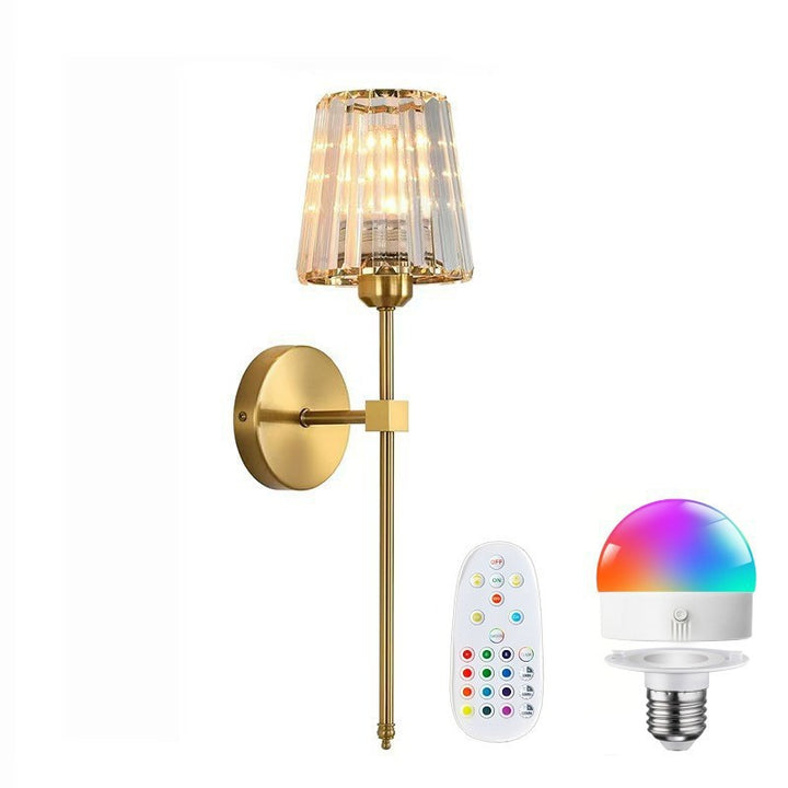 Crystal-Embellished Adjustable Wall Sconce