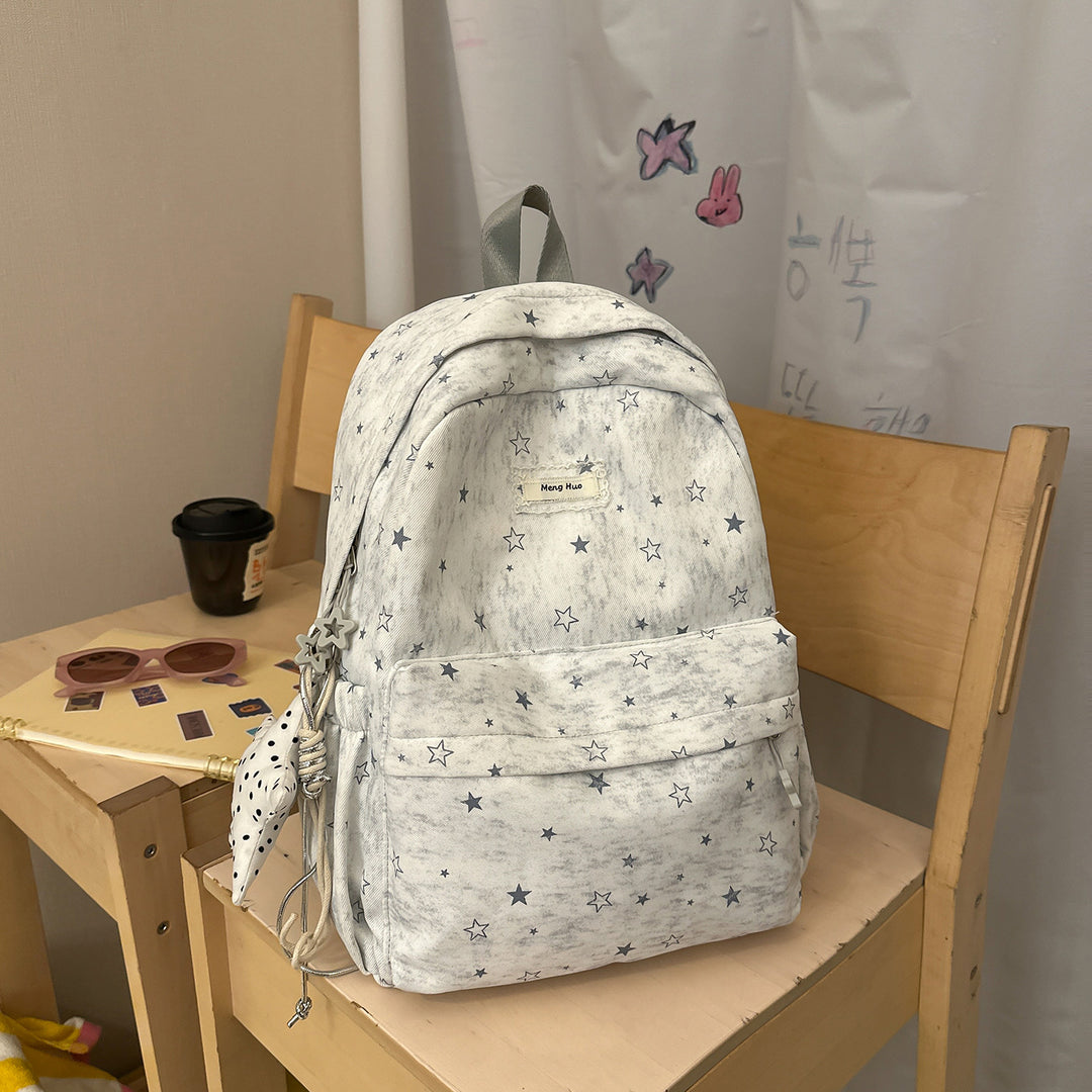 Star-Patterned Casual Backpack Kalsten