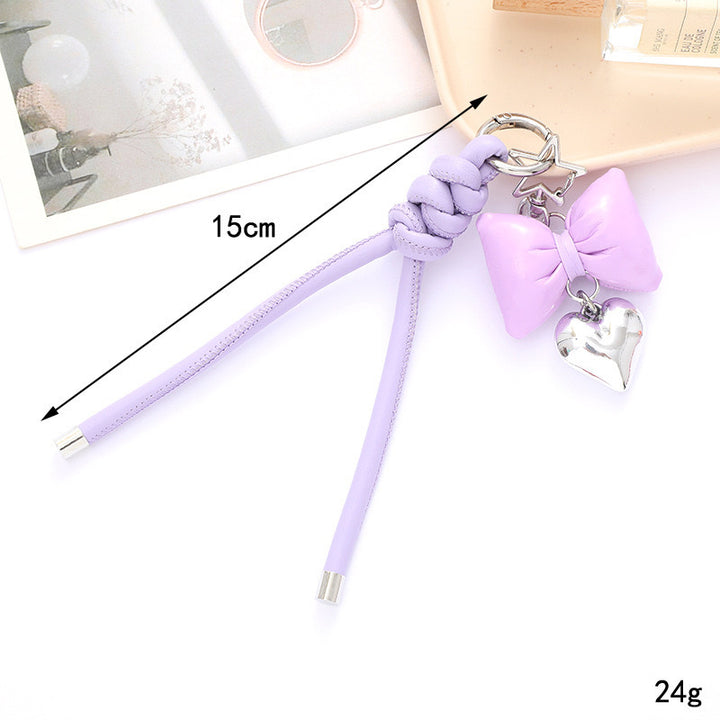Fashionable Bow and Heart Keychain kalsten