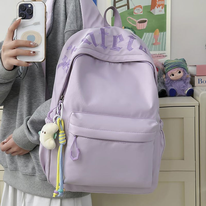 Fashionable backpack with removable charms Kalsten