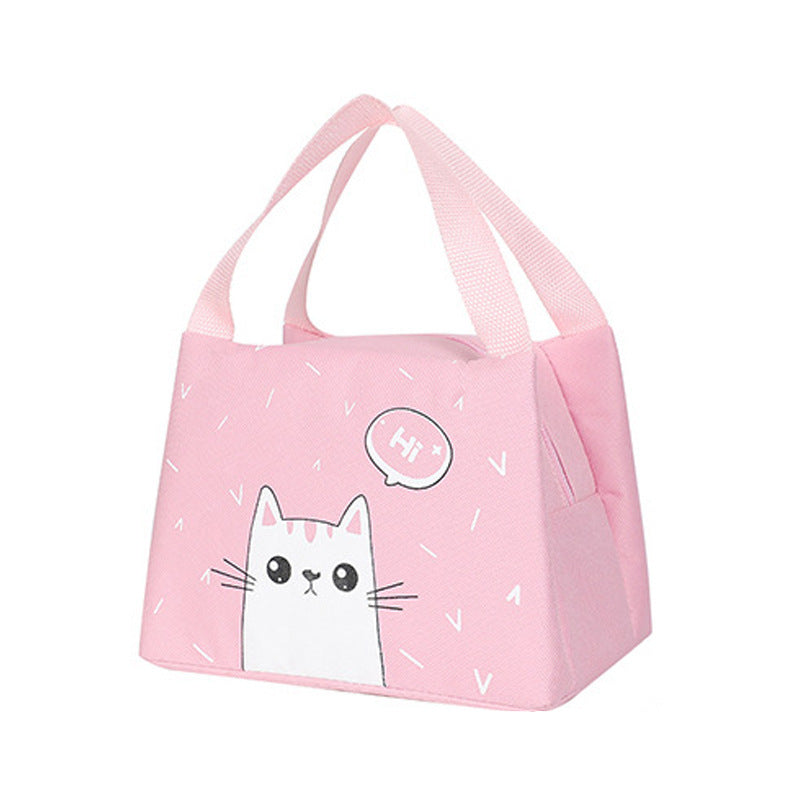 Cute Cat-Themed Insulated Lunch Bag