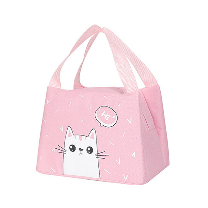 Cute Cat-Themed Insulated Lunch Bag