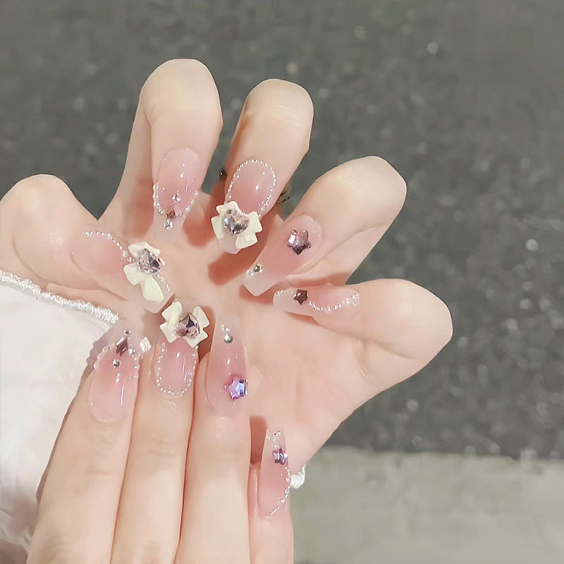 Premium Glossy Almond-Shaped Press-On Nails Kalsten 1789388672