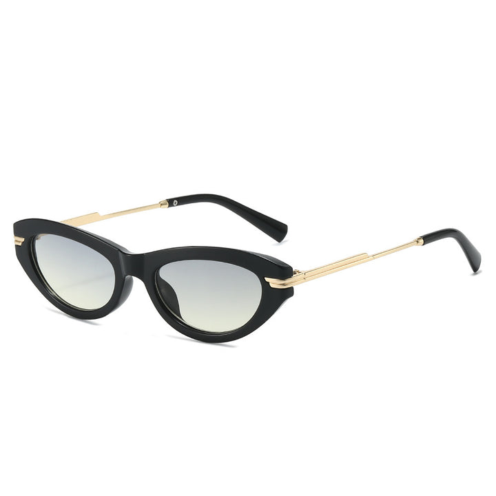 Chic Cat-Eye Sunglasses with Decorative Metal Accents Kalsten