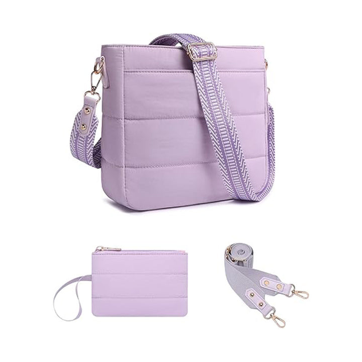Fashionable shoulder bag with detachable wallet compartment Kalsten
