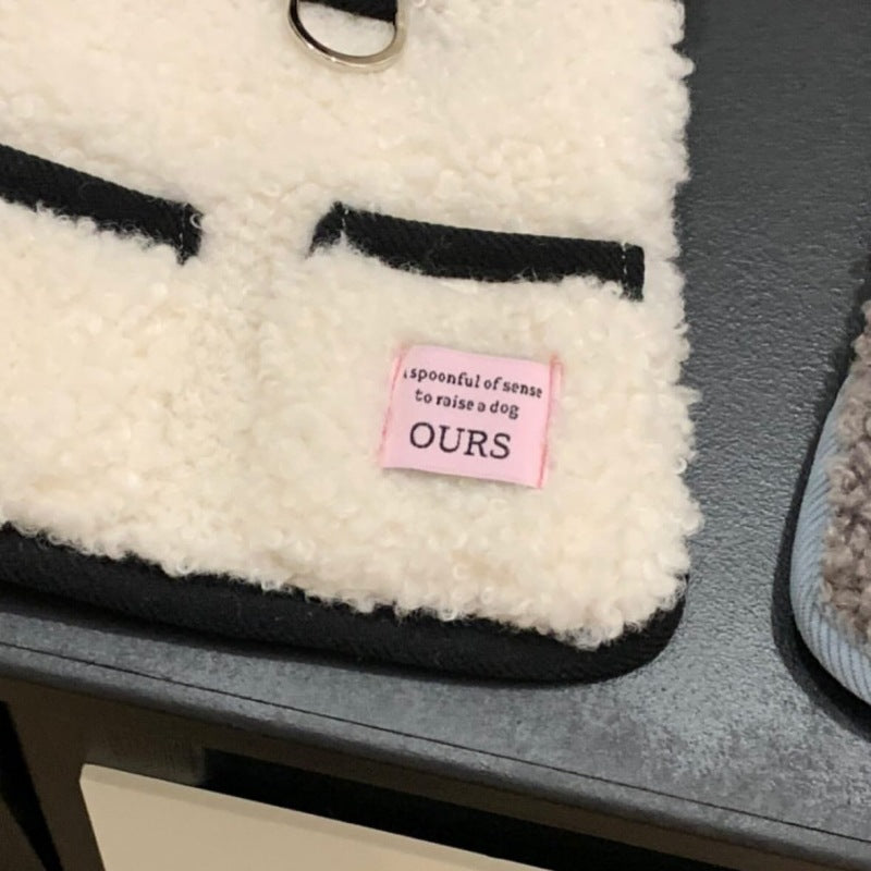 Plush Sherpa Dog Harness Vest