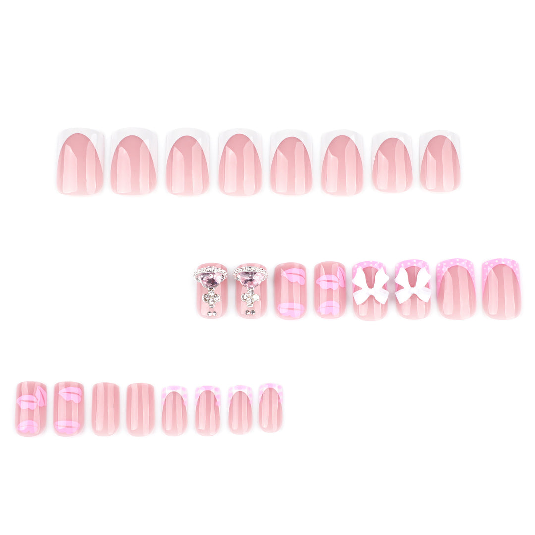 Artful Nail Art with Glitter and Flower Design Kalsten