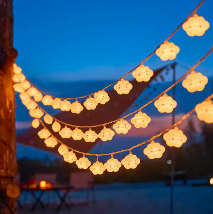 Decorative Outdoor LED Star And Globe String Lights Weather-Resistant Versatile Hanging Garland Kalsten