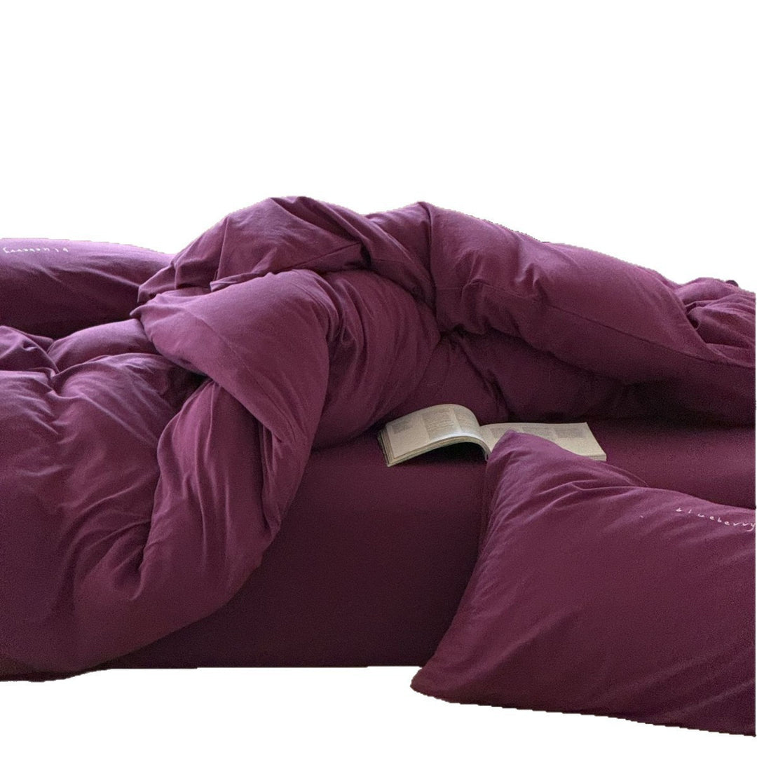 Jersey bed linen set in soft cotton blend