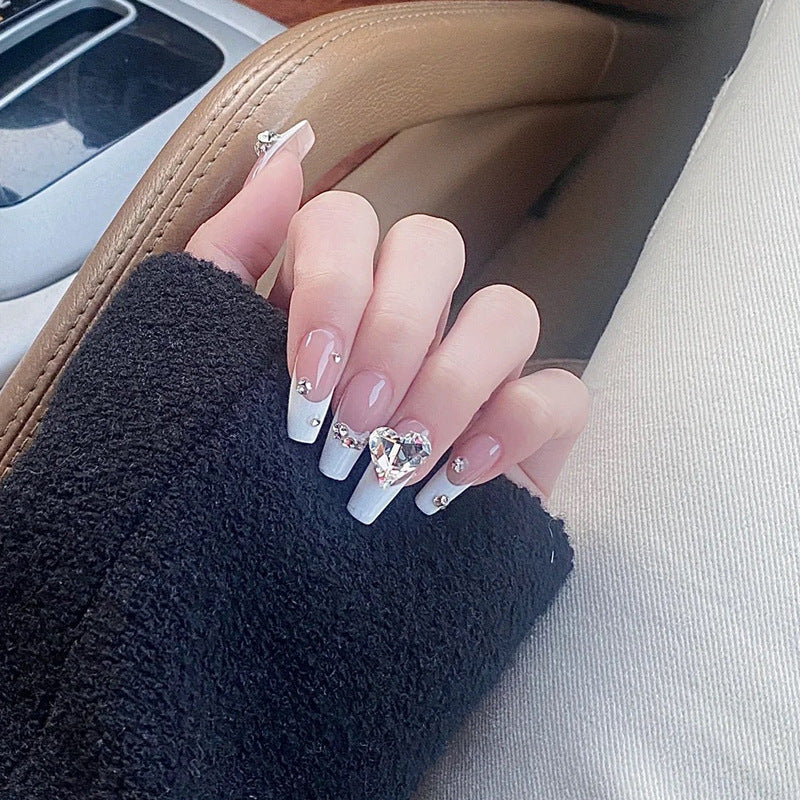 Press-On Nail Design Set with Artistic Holographic Elements Kalsten