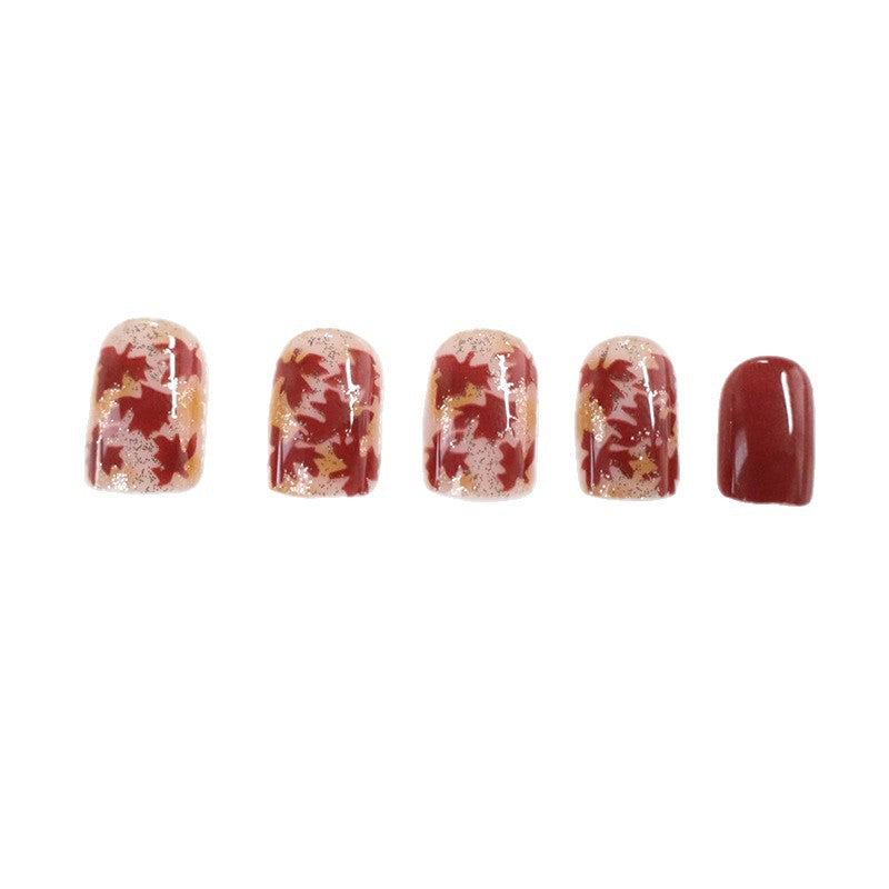 Autumn Leaf Nail Art Enhancements Kalsten