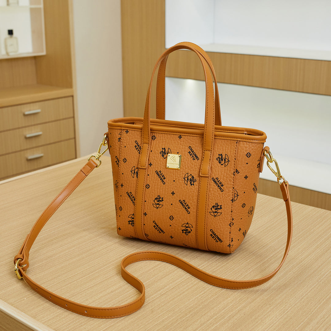 Elegant Printed Tote Handbag