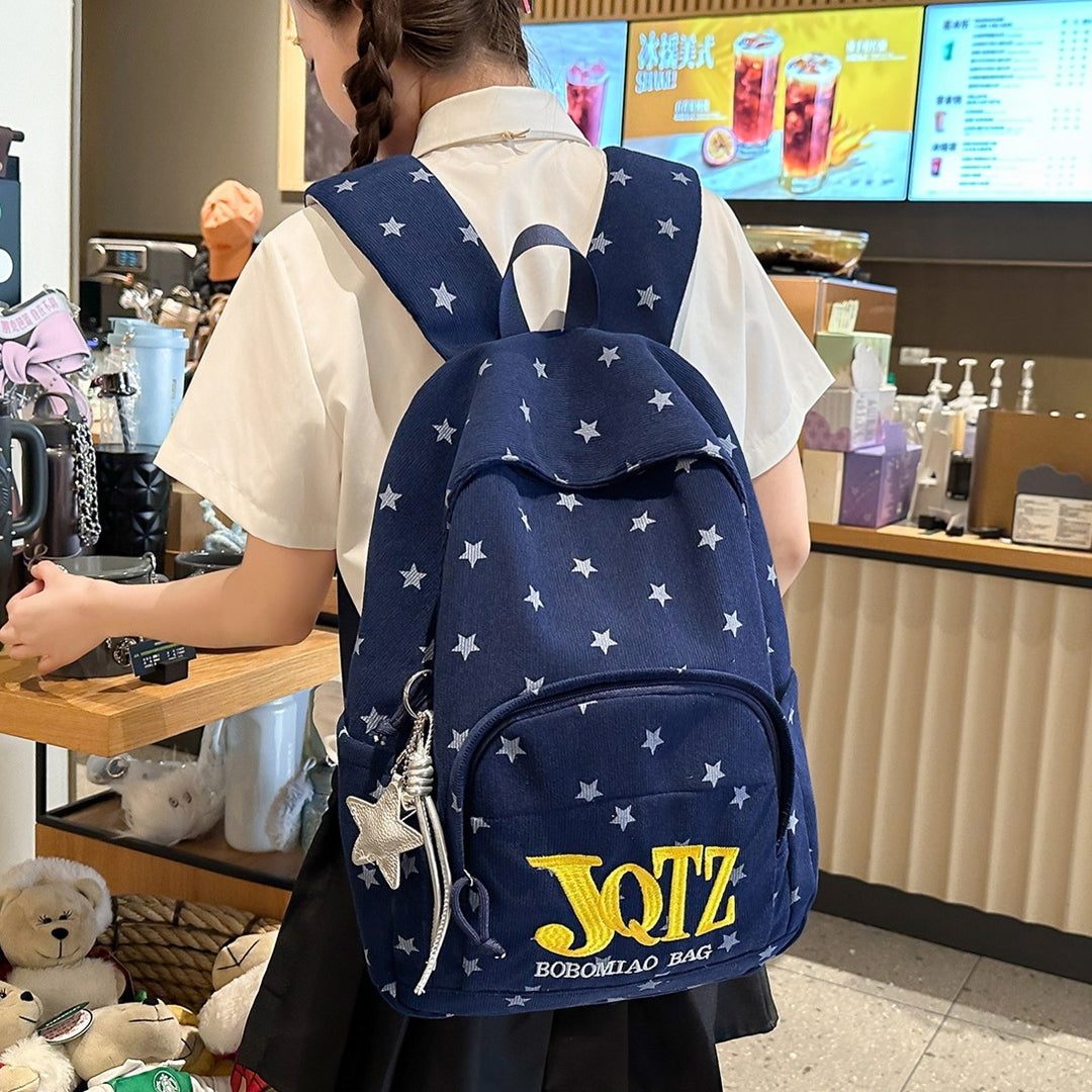 Stylish Star-Printed Backpack Kalsten
