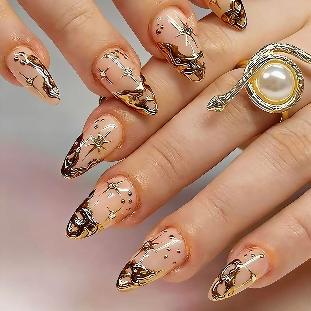 Reusable Elegant Press-On Nail Set