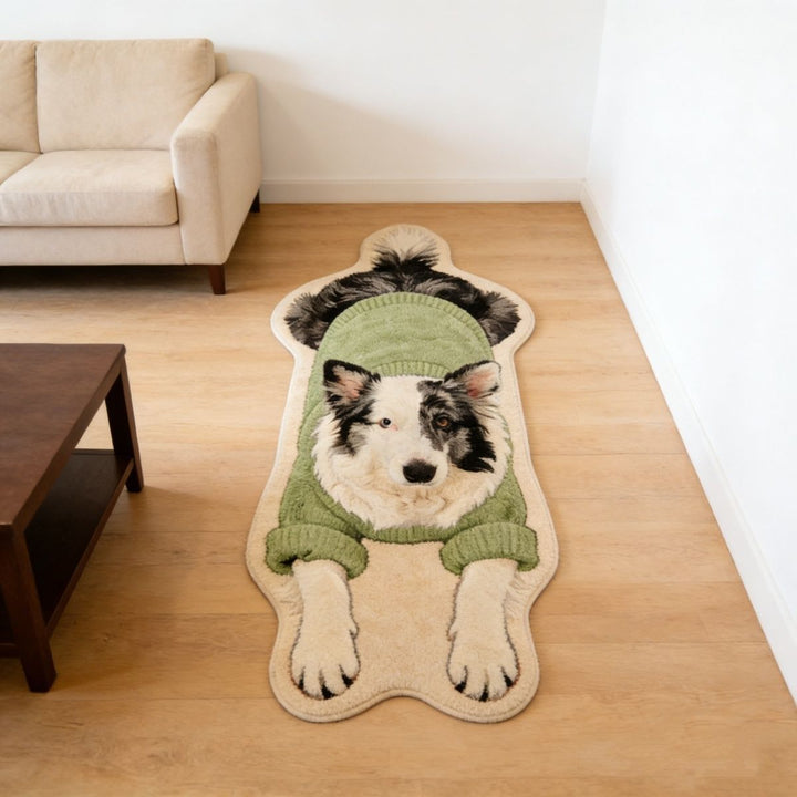 Cute Cat-Themed Plush Area Rug