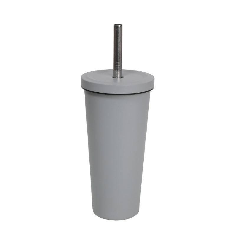 Women's High-Quality Insulated Drinking Bottle with Stainless Steel Straw Kalsten