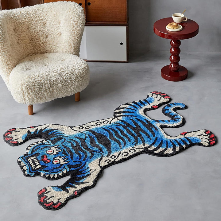 Leopard Print Plush Bath Mat