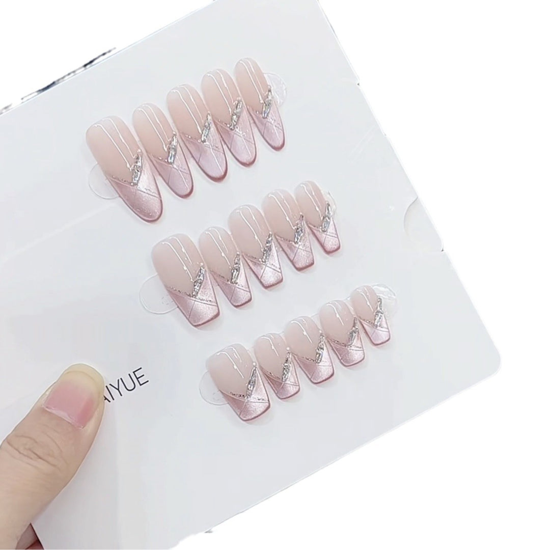 Elegant Gel Press-On Nail Set Kalsten