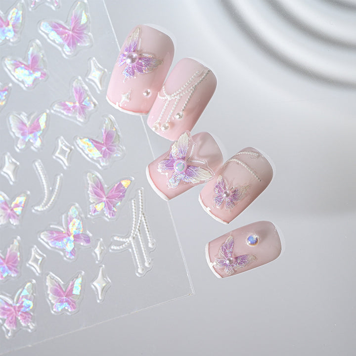 Floral Nail Art 3D Stickers