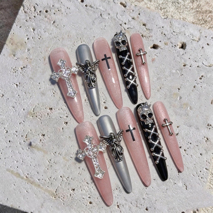 Gothic-Themed Decorative Nail Art Set