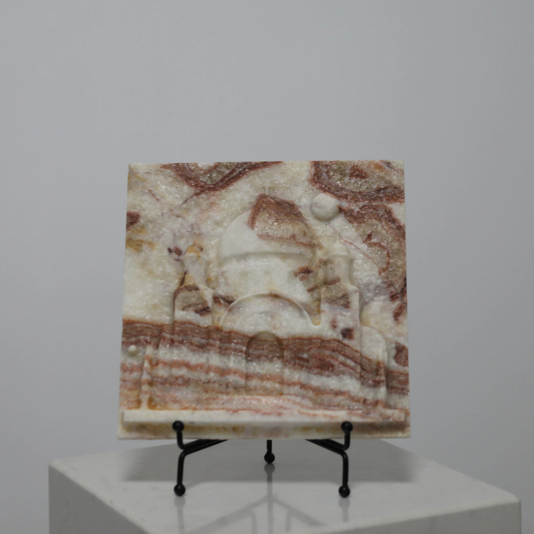 Elegant Marble Decorative Plate