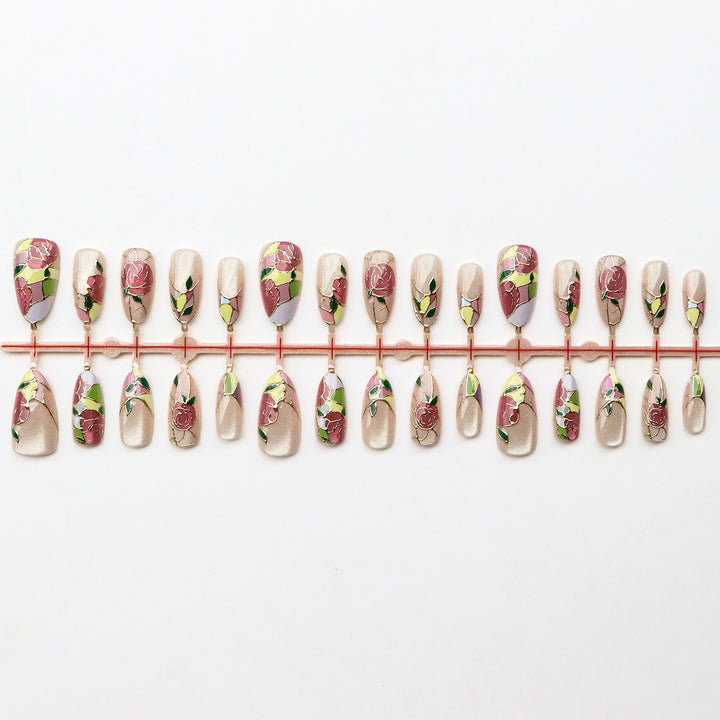 Floral Art Press-On Nails