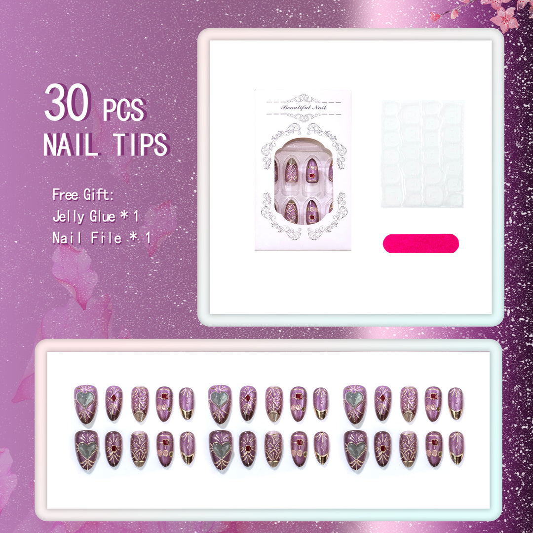 Decorative Artisanal Press-On Nail Set
