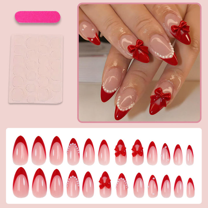 Nail art set with high-quality ribbon and pearl design Kalsten