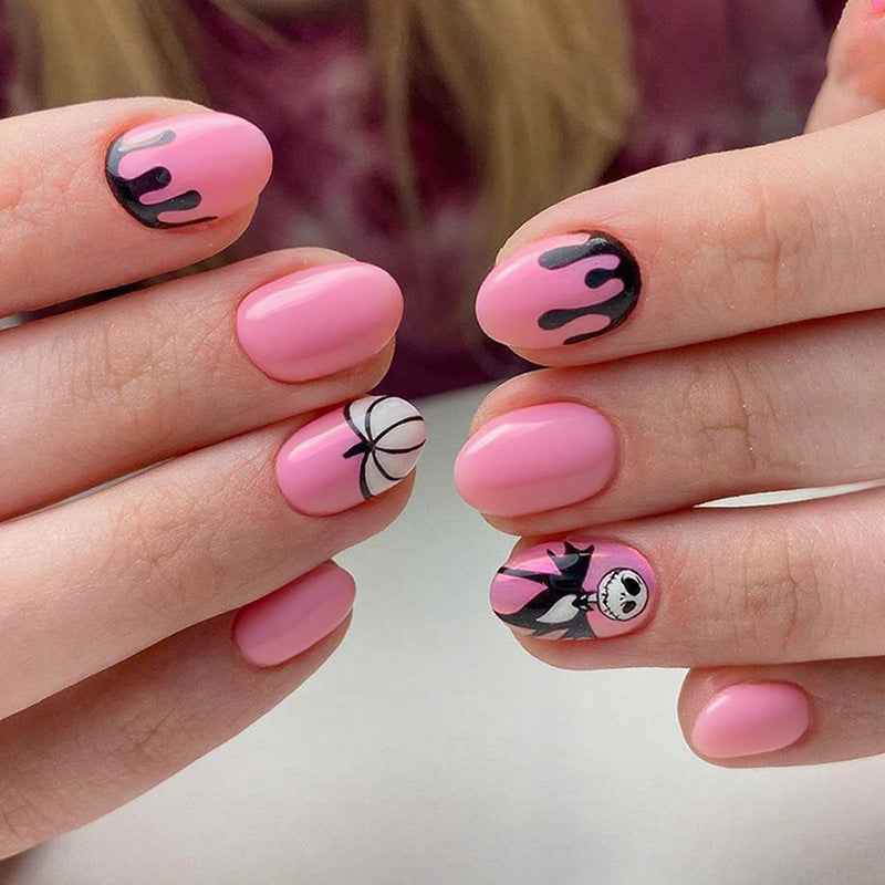 Artificial nail set with unique Halloween designs Kalsten