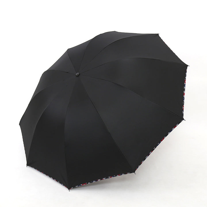 Ladies umbrella with floral design and reinforced frame Kalsten