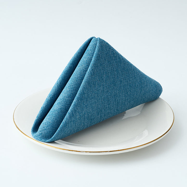 Premium Textured Linen-Blend Dinner Napkin With Hotel-Style Hem