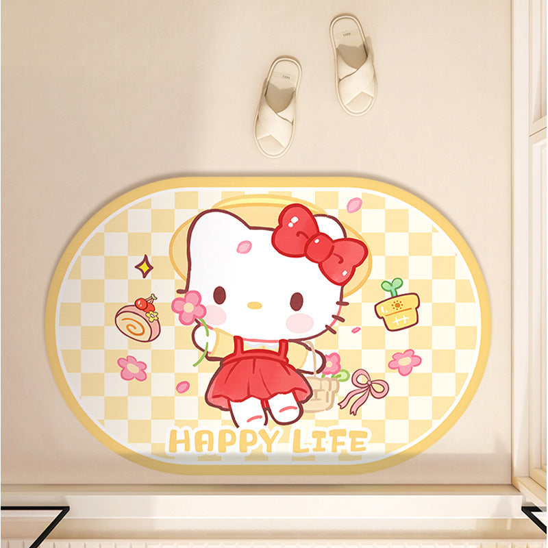 Cute Cartoon-Themed Bath Rug