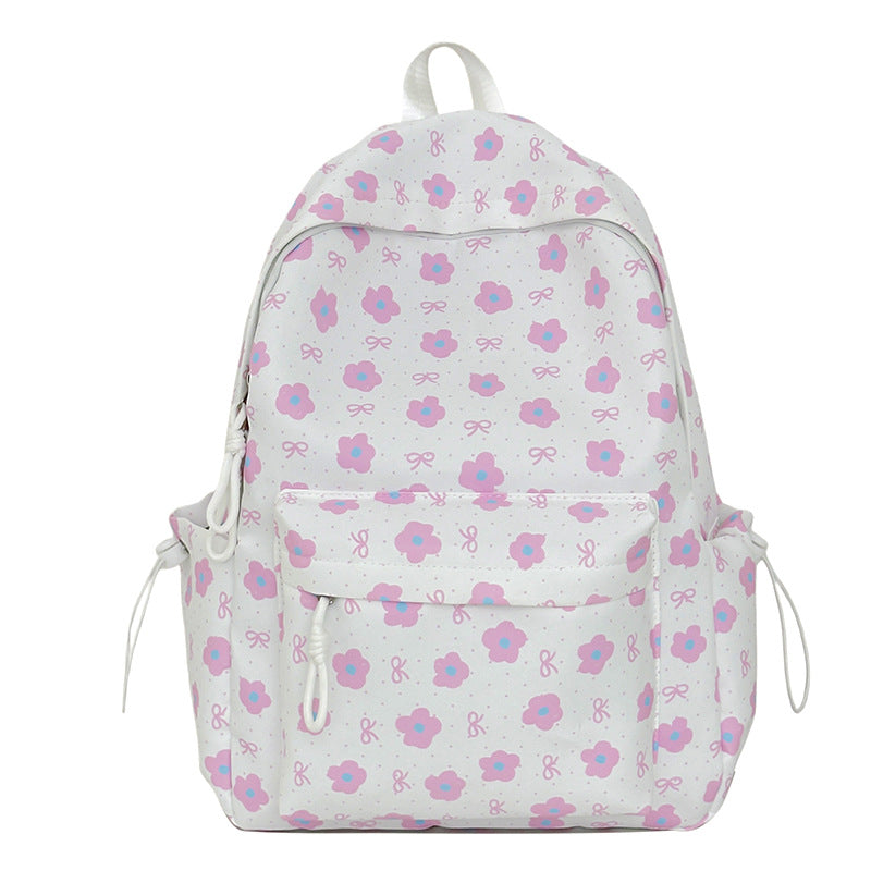 Floral-Embellished Patterned Backpack Kalsten
